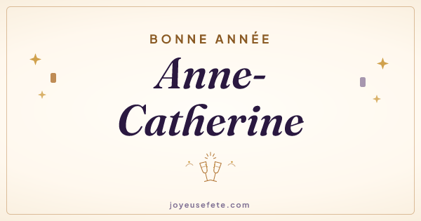 Image « Bonne année Anne-Catherine » au format large