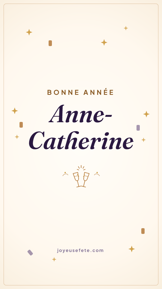 Image « Bonne année Anne-Catherine » au format story