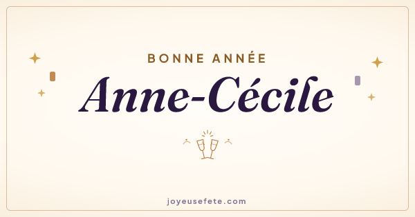 Image « Bonne année Anne-Cécile » au format large