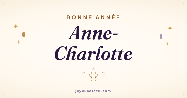 Image « Bonne année Anne-Charlotte » au format large