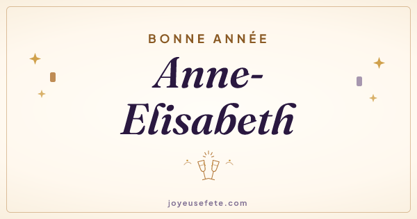 Image « Bonne année Anne-Elisabeth » au format large