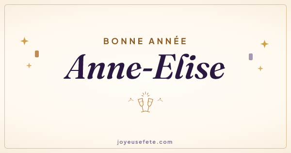 Image « Bonne année Anne-Elise » au format large