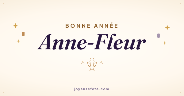 Image « Bonne année Anne-Fleur » au format large