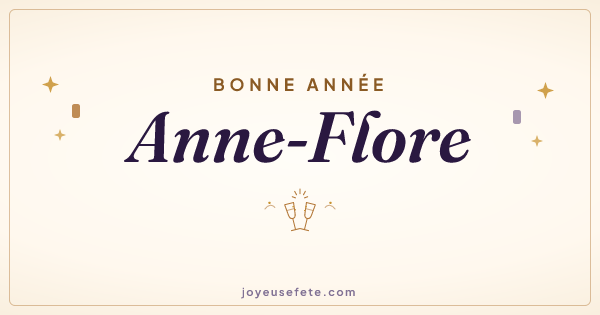 Image « Bonne année Anne-Flore » au format large