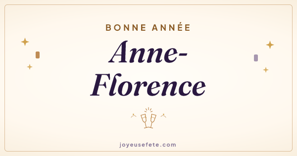 Image « Bonne année Anne-Florence » au format large