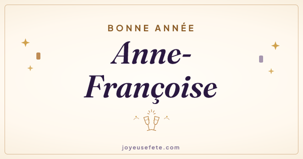 Image « Bonne année Anne-Françoise » au format large