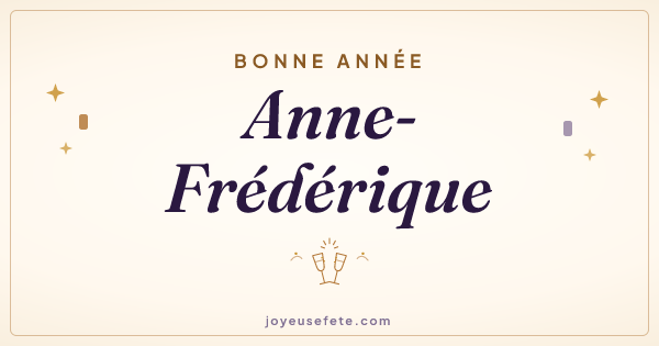Image « Bonne année Anne-Frédérique » au format large