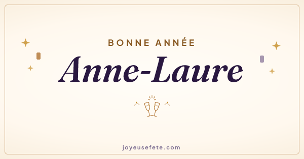 Image « Bonne année Anne-Laure » au format large