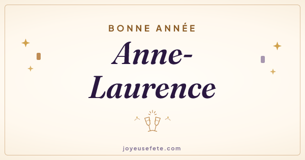 Image « Bonne année Anne-Laurence » au format large