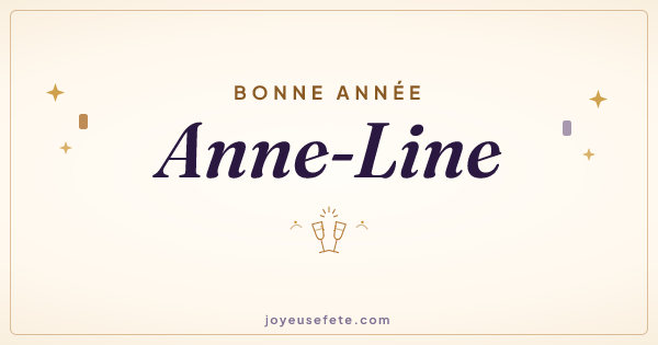 Image « Bonne année Anne-Line » au format large