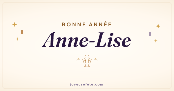 Image « Bonne année Anne-Lise » au format large