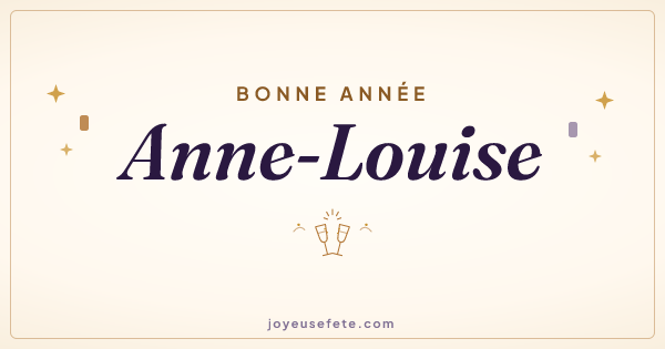 Image « Bonne année Anne-Louise » au format large