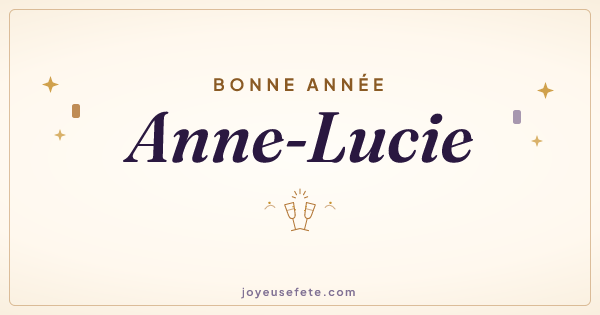 Image « Bonne année Anne-Lucie » au format large