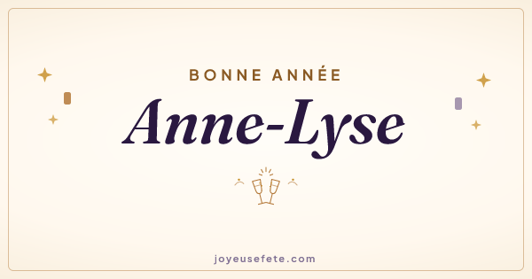Image « Bonne année Anne-Lyse » au format large