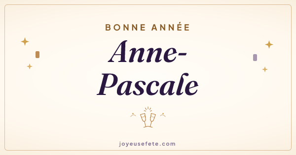 Image « Bonne année Anne-Pascale » au format large