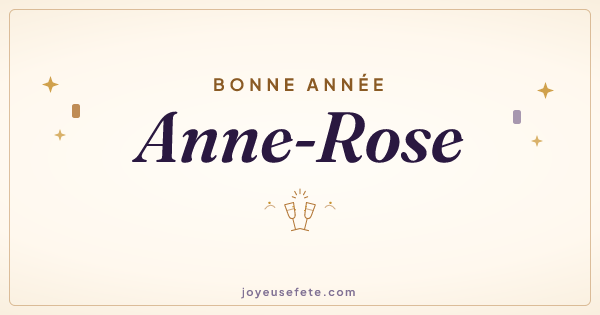 Image « Bonne année Anne-Rose » au format large