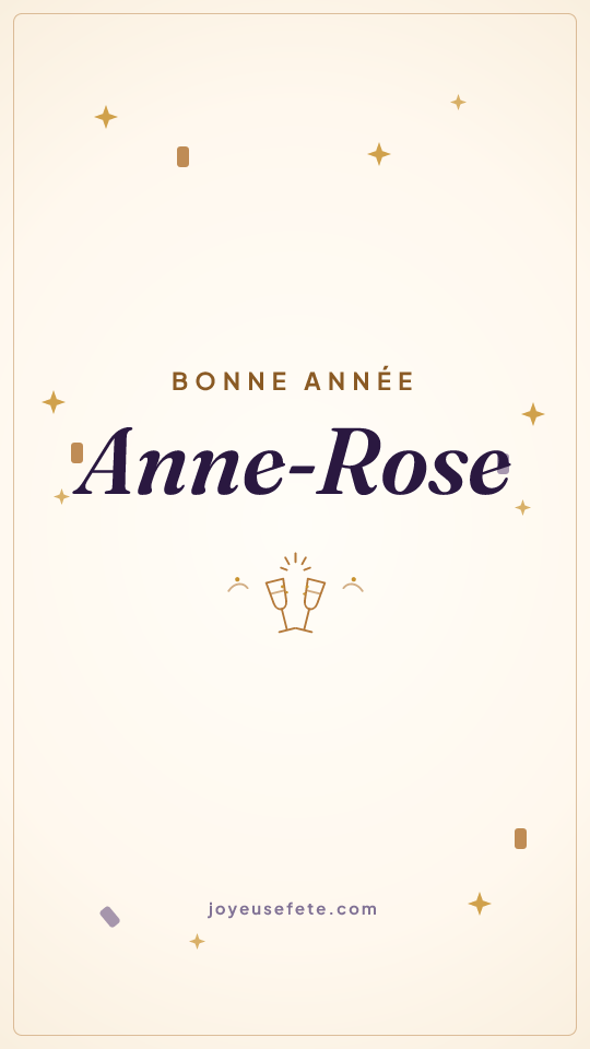 Image « Bonne année Anne-Rose » au format story
