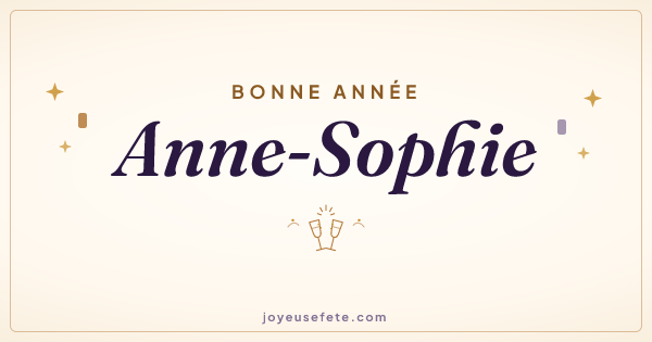 Image « Bonne année Anne-Sophie » au format large