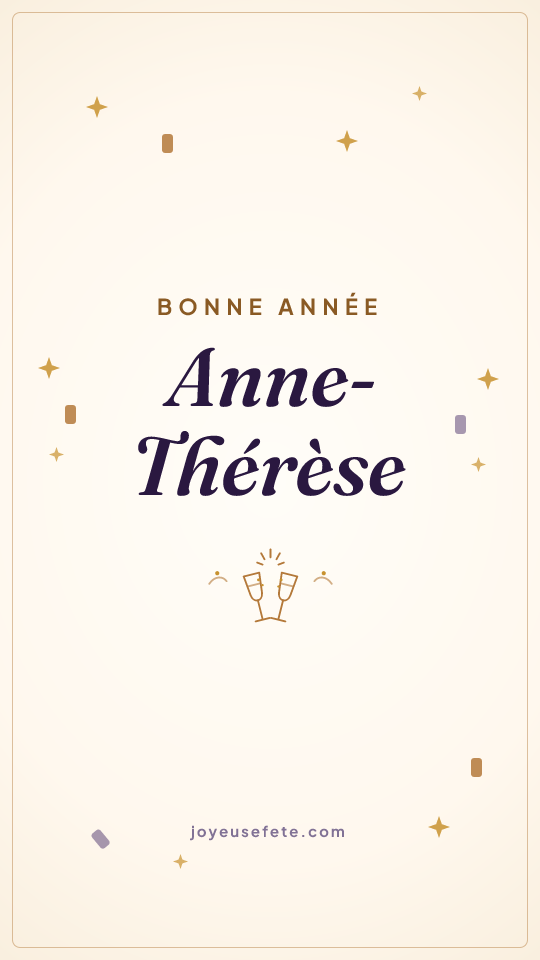 Image « Bonne année Anne-Thérèse » au format story