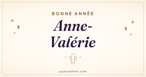 Image « Bonne année Anne-Valérie » au format large