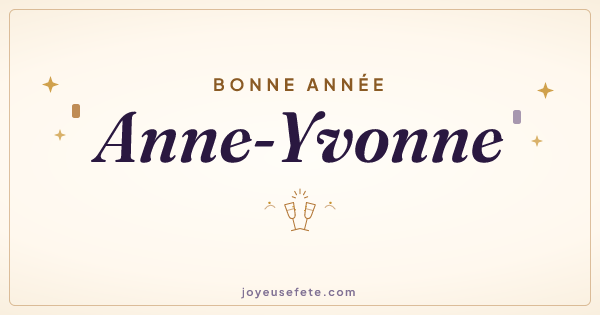Image « Bonne année Anne-Yvonne » au format large