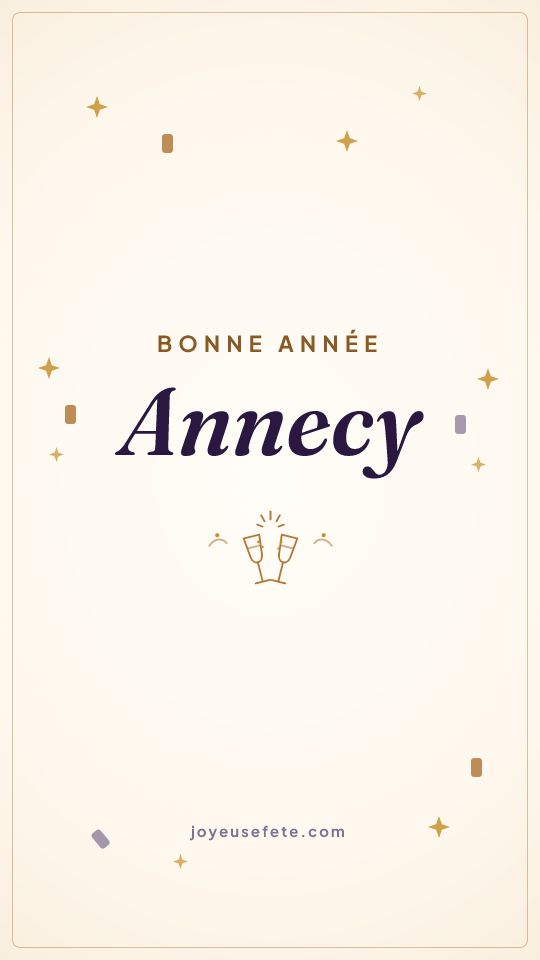 Image « Bonne année Annecy » au format story