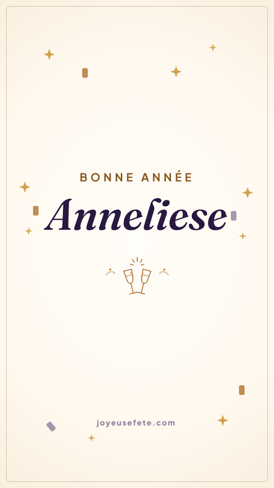 Image « Bonne année Anneliese » au format story