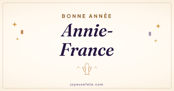 Image « Bonne année Annie-France » au format large