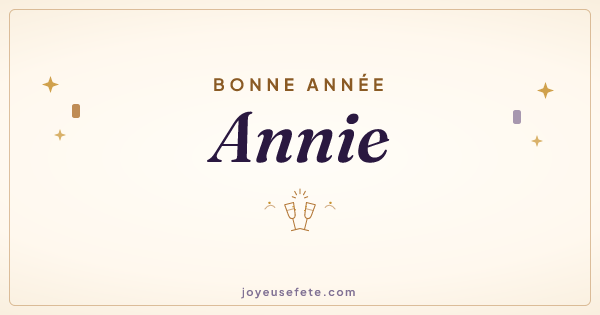 Image « Bonne année Annie » au format large