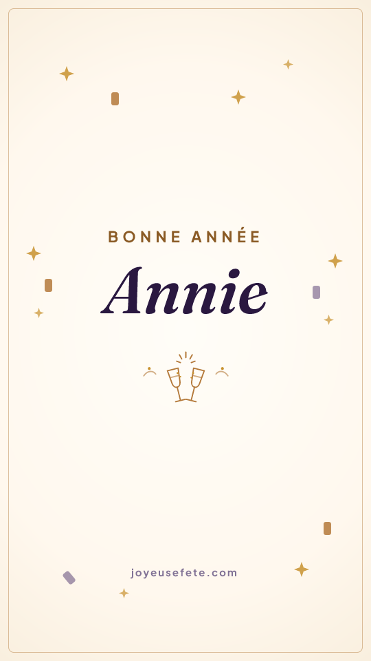 Image « Bonne année Annie » au format story