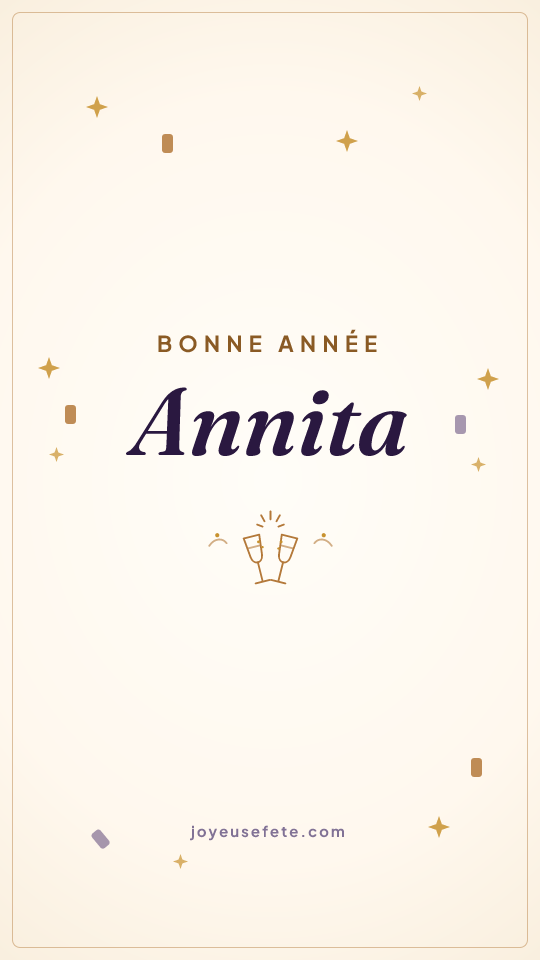 Image « Bonne année Annita » au format story