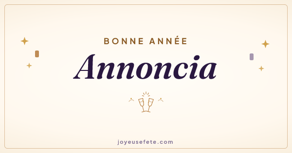 Image « Bonne année Annoncia » au format large