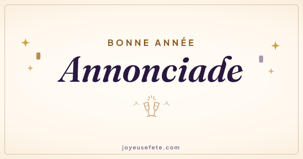 Image « Bonne année Annonciade » au format large