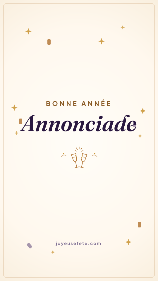 Image « Bonne année Annonciade » au format story