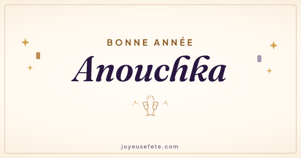 Image « Bonne année Anouchka » au format large
