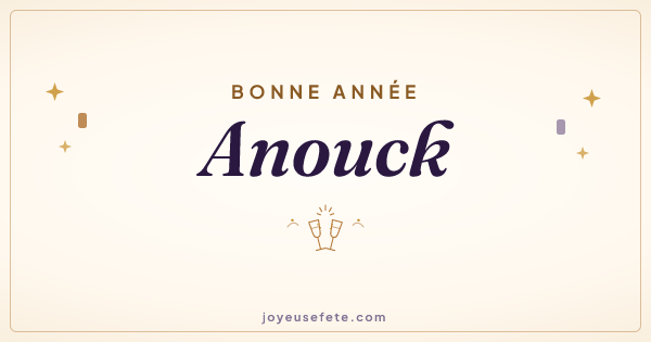 Image « Bonne année Anouck » au format large