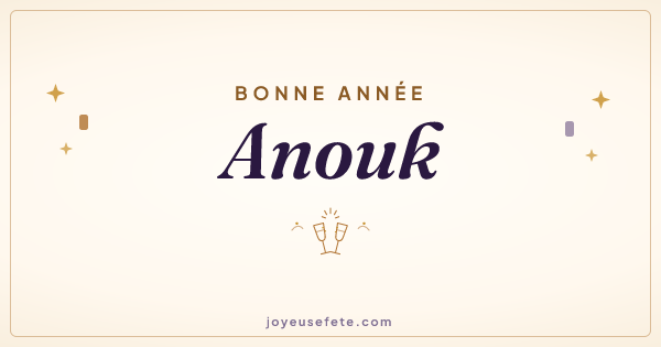 Image « Bonne année Anouk » au format large