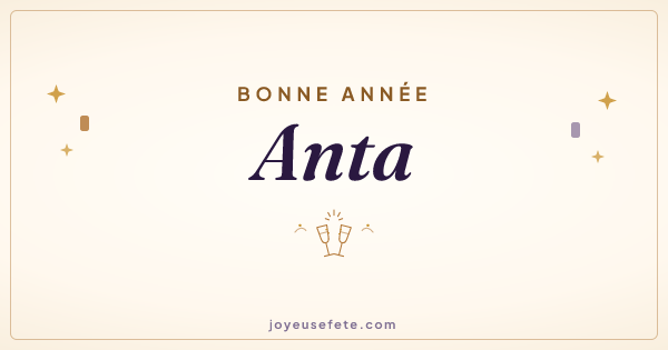 Image « Bonne année Anta » au format large