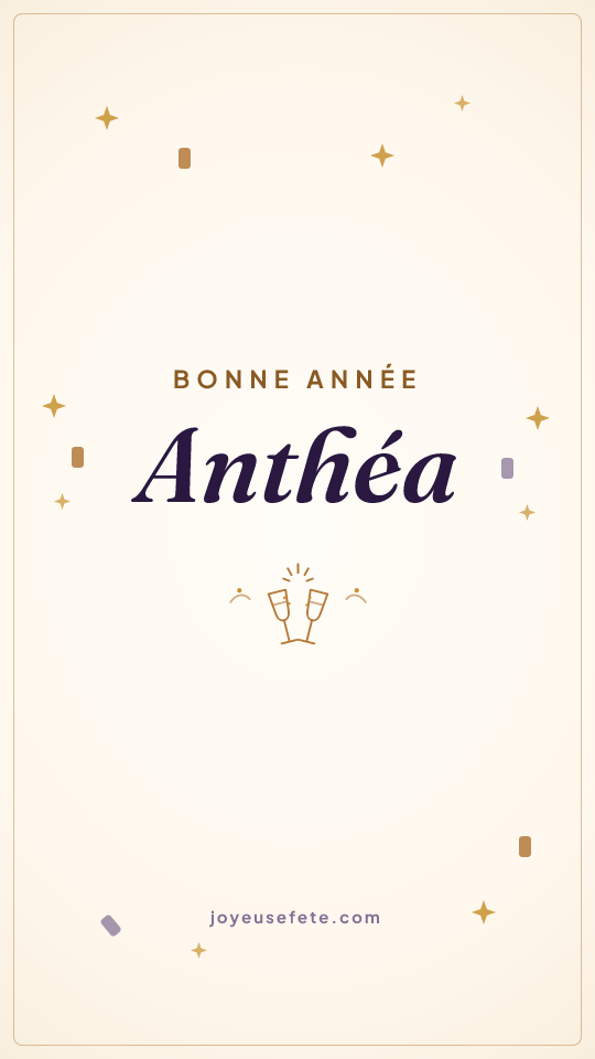 Image « Bonne année Anthéa » au format story