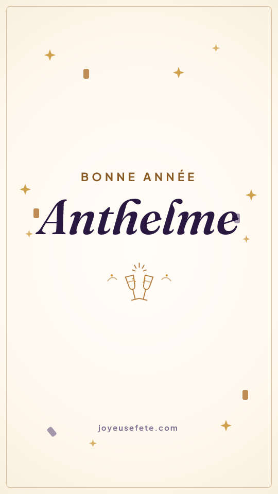 Image « Bonne année Anthelme » au format story