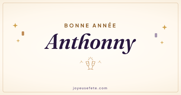 Image « Bonne année Anthonny » au format large