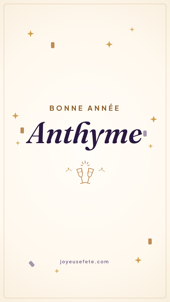 Image « Bonne année Anthyme » au format story