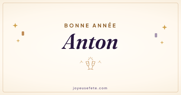 Image « Bonne année Anton » au format large