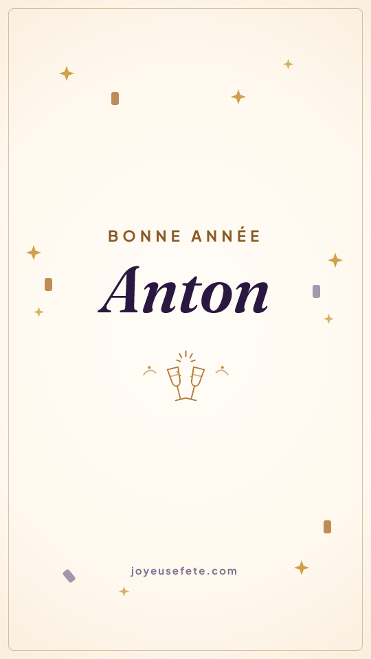 Image « Bonne année Anton » au format story