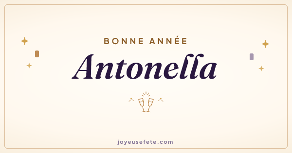 Image « Bonne année Antonella » au format large