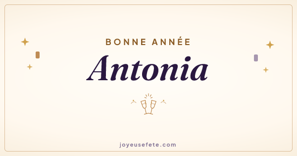 Image « Bonne année Antonia » au format large