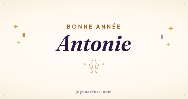 Image « Bonne année Antonie » au format large