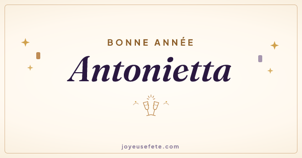 Image « Bonne année Antonietta » au format large