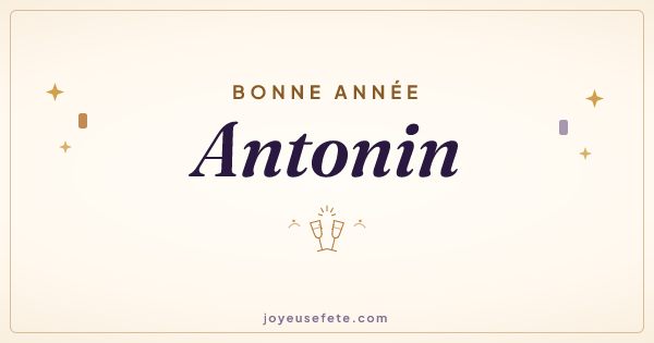 Image « Bonne année Antonin » au format large