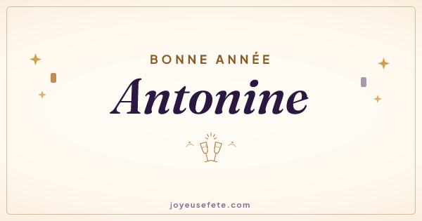 Image « Bonne année Antonine » au format large